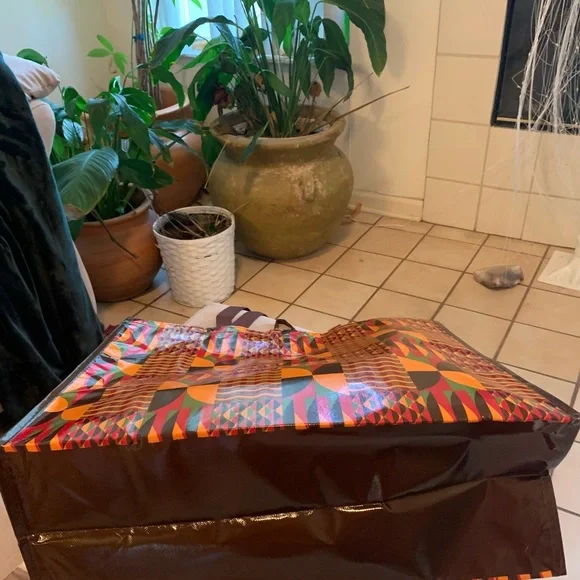 Michael's African Print Tote Bag - Picture 7 of 10